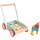 owl & fox Holz-Lauflernwagen mit 29 bunten Bausteinen – Traditionelles Schiebespielzeug zur frühen Entwicklung & Aktivität – Nachhaltig produziert – Ab 12 Monaten