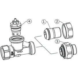 RESIDEO Thermostatventil SX Eck 1/2 Zoll