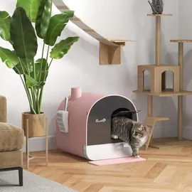 PawHut Katzentoilette 43 x 44 x 47 cm Rosa