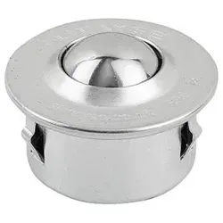 KUGELROLLE MIT BEFESTIGUNGSELEMENT, FORM:C STAHL, KOMP:EDELSTAHL