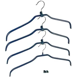 WENKO Kleiderbügel-Set Mod. Multi 12 Kleiderbügel & 12 Bügelverbinder
