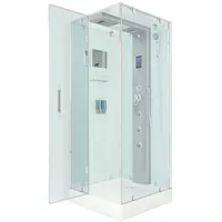 AcquaVapore Duschkabine Komplettdusche Fertigdusche Dusche 80x80 cm ohne 2k Scheiben Versiegelung