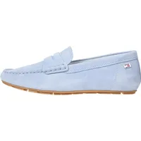 Tommy Hilfiger Damen Driver Schuh Flag Soft Suede Loafer