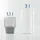 Wessper Wasserfilterkanne Glas schwarz 3L