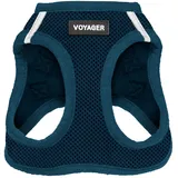 Best Pet Supplies Voyager Step-In Air Hundegeschirr by Best Pet Supplies - All Weather Mesh Step in Vest Harness für kleine und mittlere Hunde, Blau, size XS - Brust 33-37 cm