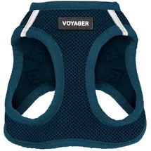 Best Pet Supplies Voyager Step-In Air Hundegeschirr by Best Pet Supplies - All Weather Mesh Step in Vest Harness für kleine und mittlere Hunde, Blau, size XS - Brust 33-37 cm