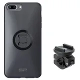 SP CONNECT Komplettpaket Moto Bundle am Rückspiegel montiert - iPhone 8 Plus