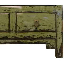 Casa Padrino Landhausstil Schrank 75 x 40 x 180 cm grün