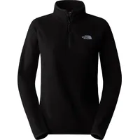 The North Face Damen 100 Glacier 1/4 Zip Sweatshirt, TNF Black/Npf, XS