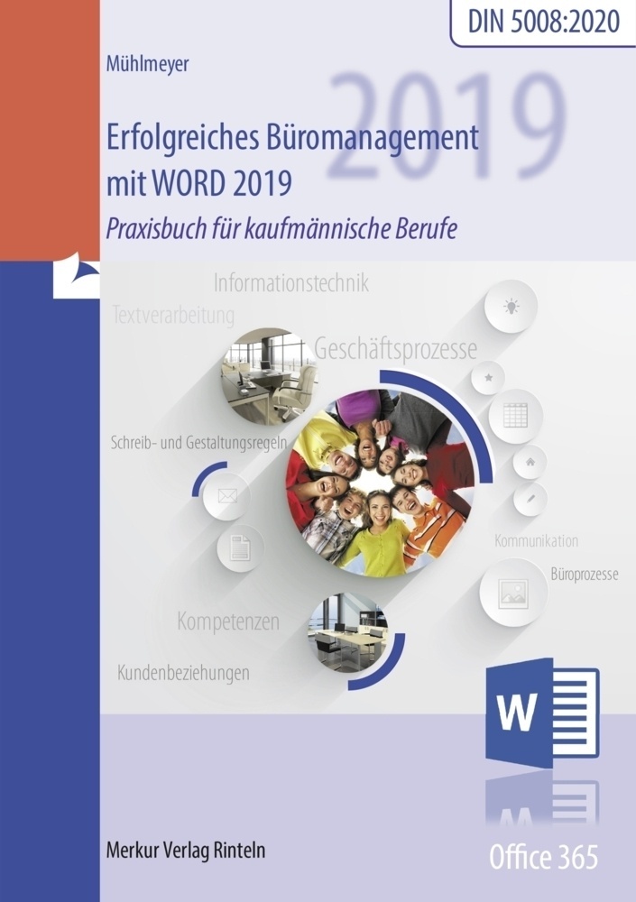 Erfolgreiches Büromanagement Mit Word 2019 - Kerstin Mühlmeyer  Kartoniert (TB)