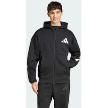 Adidas Z.N.E. Reißverschlusspullover Black / White XL