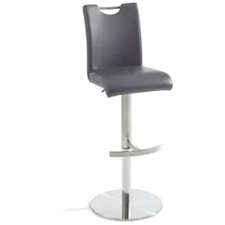 MCA Barhocker Bar be cool Lederoptik Grau