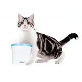 Zedelmaier Trinkbrunnen Zedelmaier Katze Hund Trinkbrunnen, Katzenwasserbrunnen, mit Kohlefilter 2L, Größe: H 16,6 * D18,8 cm (unten) blau