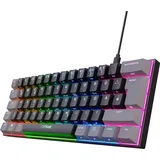 Trust Gaming GXT 867 Acira, 60%, LEDs RGB, Gaote Outemu RED, USB, DE (24883)