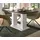 inn.furn Home-X 150 - 190 x 76 cm grau/weiß