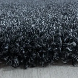 Ayyildiz Fluffy 3500 Hochflorteppich Ø 80 cm anthrazit