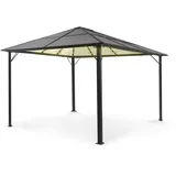 Blumfeldt Pantheon Solid Sky Ambient Solar Pavillon 3x4m Polycarbonat Aluminium