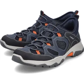 Rieker B8350-14 Herren Dunkelblau/Orange 45