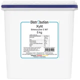DistrEbution Süßungsmittel Xylit Birkenzucker (Xylitol) - Kalorienarmes Süßungsmittel, 5000 g, Hochreine Qualität