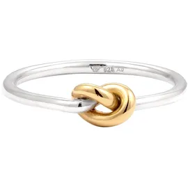 Elli Fingerring Knoten 925 Sterling Silber, Knoten bunt 52