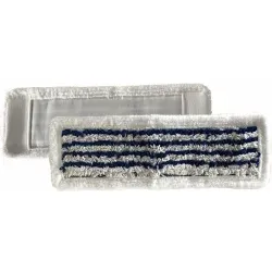 HOSPTIAL HYGIENE PLUS Moppbezug mit Decklblatt HPFPM40BL , Breite: 40 cm, blau