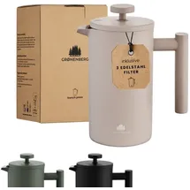Groenenberg Coffee Groenenberg Edelstahl French Press Earth 1 Liter inkl. Ersatz-Filter