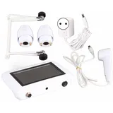 Plplaaoo Hautdiagnose-Haaranalysator mit 5-Zoll-Bildschirm & 50x/200x Vergrößerung, wiederaufladbarer digitaler Kopfhautdetektor für Haarfollikel, Öl & Hautprobleme, ideal für Home Salon