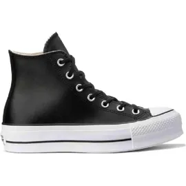 Converse Chuck Taylor All Star Eva Lift Leather Plateau-Sneaker Damen Schwarz 37,5