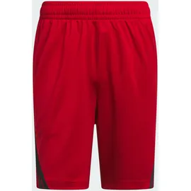 adidas Herren Legends 3-Streifen Basketball Shorts Team Power red 2/black S/9"