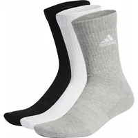 adidas Cushioned Crew Socken 3er Pack Medium Grey Heather / White / Black 25-27