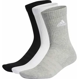 adidas Cushioned Crew Socken 3er Pack Medium Grey Heather / White / Black 25-27