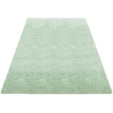 My Home Teppich »Desner, Hochflor Teppiche«, rechteckig, Microfaser, weich, flauschig, Wohnzimmer, Schlafzimmer, Kinderzimmer, grün