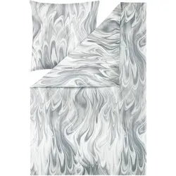 Bettwäsche KLAAS Mako-Jersey (BL 155x220 cm) - grau - BL 155x220 cm