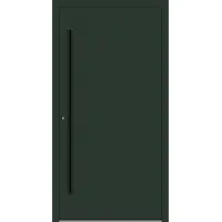 Aluminium  Haustür "VALERIA" 90 mm RC2 BLACKLINE Tannengrün matt RAL 6009 innen öffnend DIN links