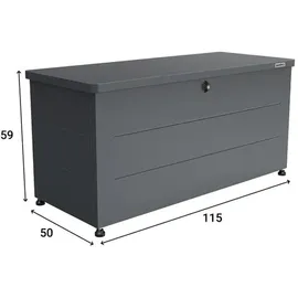 Weka Auflagenbox Gary 58 x 115 x 50 cm Grau