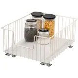 bremermann Schrank-Korbauszug Creme, Metall, 40x23x50.5 cm Küchenzubehör