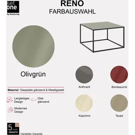 Set One by Musterring Reno Olivgrün Glas 80 x 50 x 80 cm