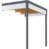 Weka Gartenhaus-Anbaudach Felix/Fynn 2 150 x 250 cm Grau