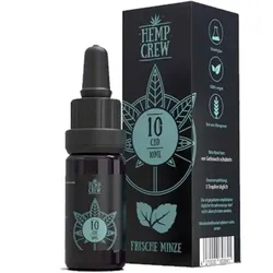 HempCrew CBD Öl 10% Hanf / Minze/ Lavendel/ Zitrone/ Vanille 10ml - Frische Minze