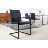 Riess-Ambiente Freischwinger LOFT Kunstleder schwarz