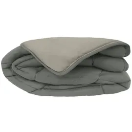 poyet motte made in france Poyet Motte Calgary Bettbezug Polyester Stahl/Silber, Polyester, Acier/Argent, 260x240x1 cm