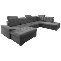 Wohnlandschaft Zira Anthrazit Nylon/Mikrofaser