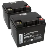 Multipower Blei Akku 2x 12V 50Ah 2 St.
