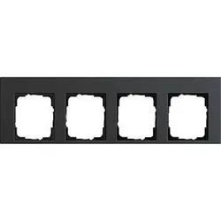 1St. Gira 0214226 Rahmen 4fach Esprit Linoleum-Multiplex Anthrazit