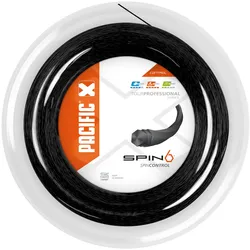 Pacific Tennissaite Spin 6 1.25 (Haltbarkeit+Spin) schwarz 200m Rolle