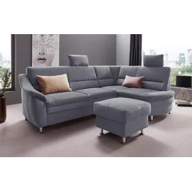 Home Affaire "Cardoso L-Form", grau, B:250cm H:90cm T:175cm, Struktur imprägniert (100% Polyester);Luxus-Microfaser ALTARA NUBUCK (100% Polyester);Struktur (52% Polyester, 35% Polyacryl, 13% Baumwolle);Luxus-Microfaser weich (90% Polyester, 10% Polyamid),