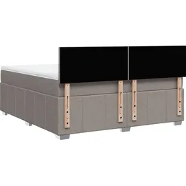 vidaXL Boxspringbett 180 x 200 cm Taupe