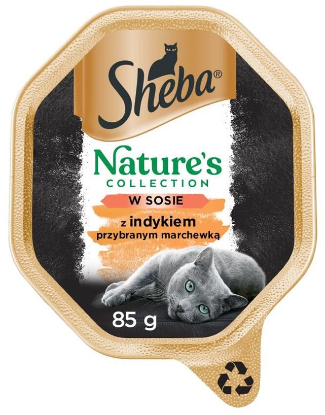 SHEBA Nature's Collection 22 x 85 g in Sauce mit Pute und Karotten