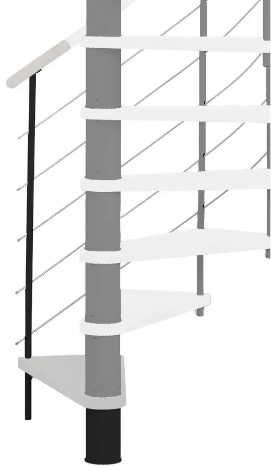 Minka Höhenerweiterung für Venezia, 356 cm, 140 cm,Buche,Schwarz,weiß gebeizt & lackiert