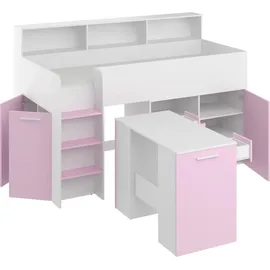 BIM Furniture Etagenbett NEO 90 x 200 cm Eiche weiß lavendel